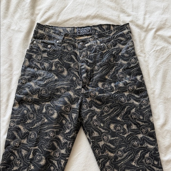 Versace Other - Versace Black and Silver Patterned Slim Jeans
Premium Denim
